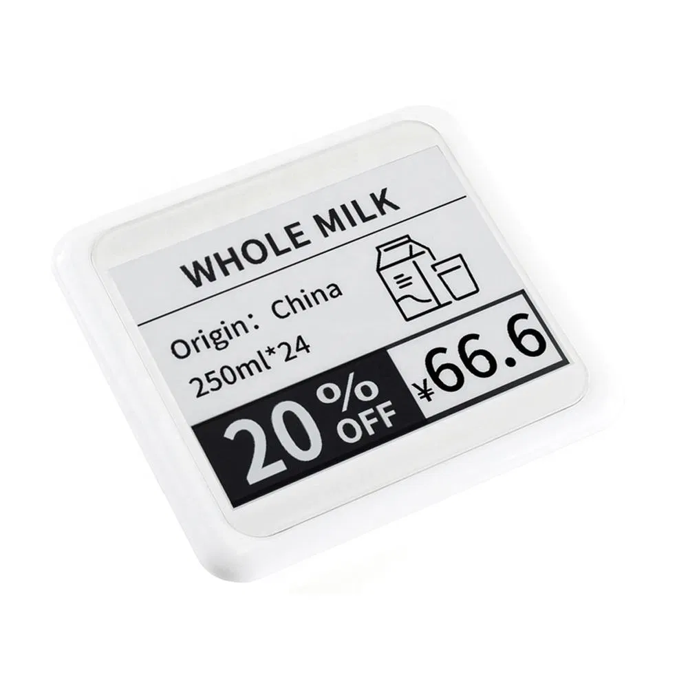 4.2 Inch Esp32-Driven Four-Color E-Ink Electronic Price Tag System for Supermarket Automation & Smart Retail Stm32 Risk Control System