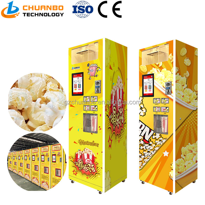 Hotel Subway Station Shopping Mall Coin Operated Popcorn Vending Machine
