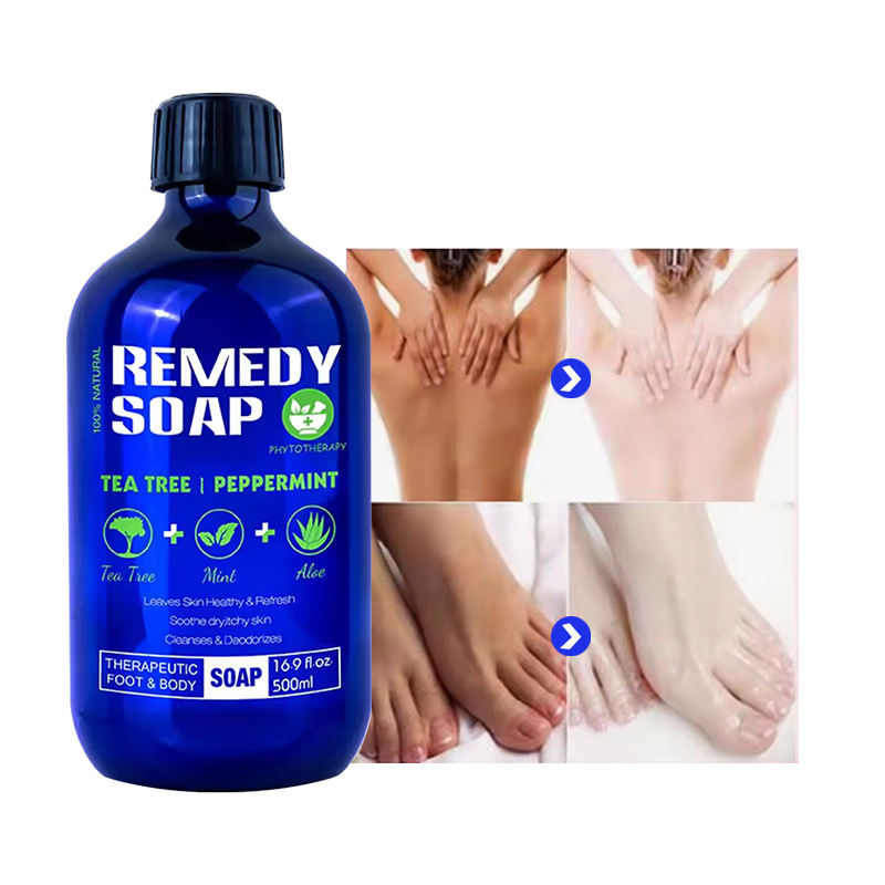 Private Label Body Care Products Body Wash Healing Cleansing Soap Tea Tree Oil Nourishing OEM Shower Gel for Soothes Itchy Skin