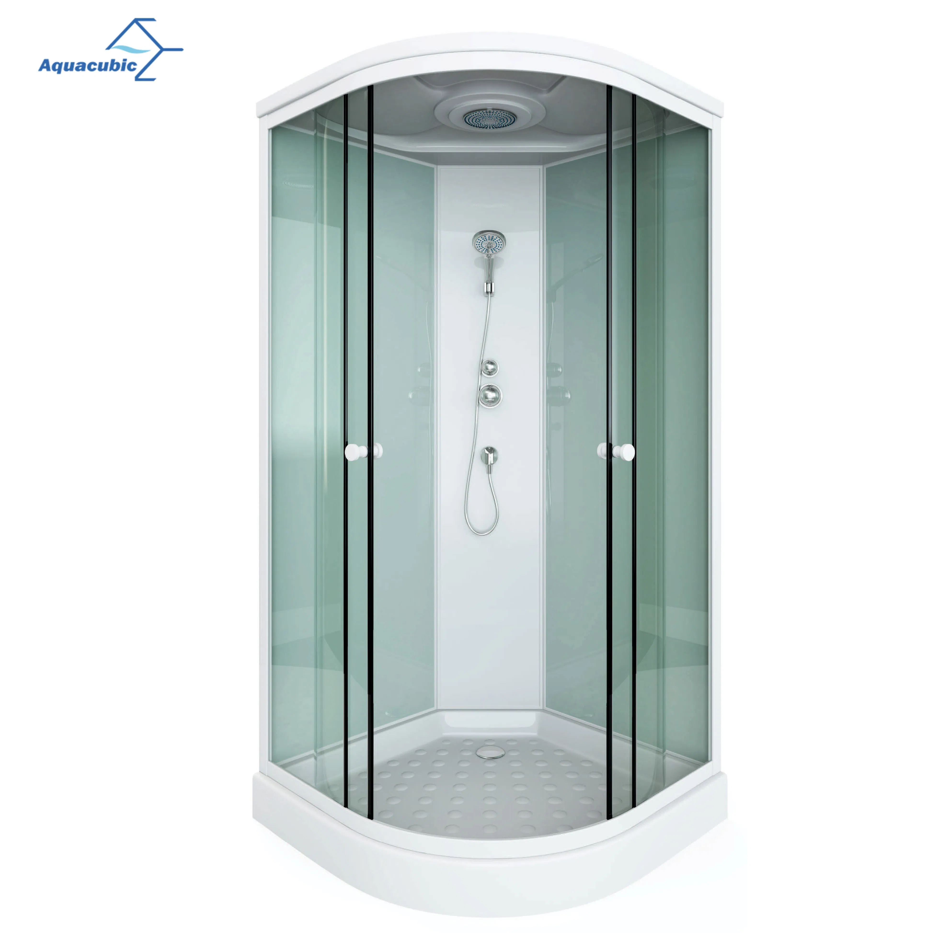 Manufacturer-Customized Shape of Bathroom Glass Steam Shower Room, Some Styles with Bathtub