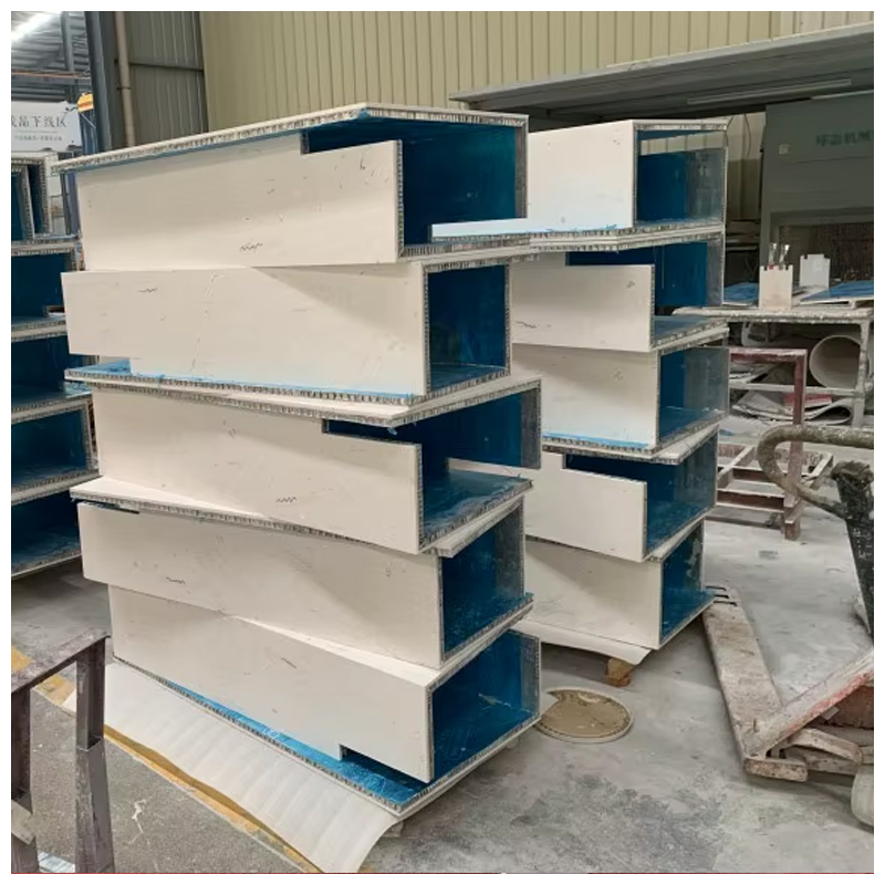 Beige Limestone Outdoor Waterproof Composite Aluminum Honeycomb Wall Cladding Tiles