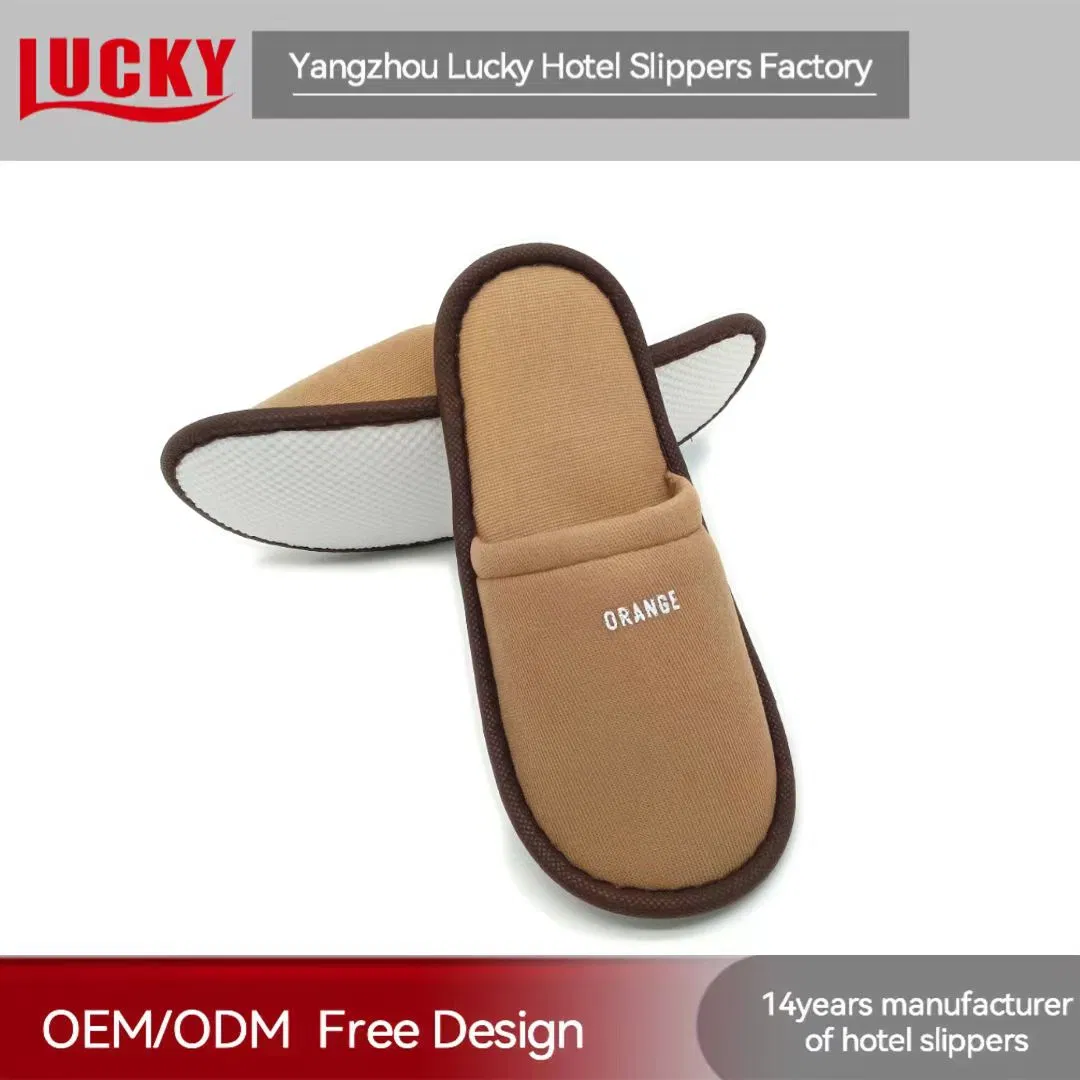 Twill Fabric Personalized Eco Biodegradable Towel Terry Custom Hotel Cheap Slipper SPA Airline Single Disposable Slippersreference Fob Price Wholesale Custom