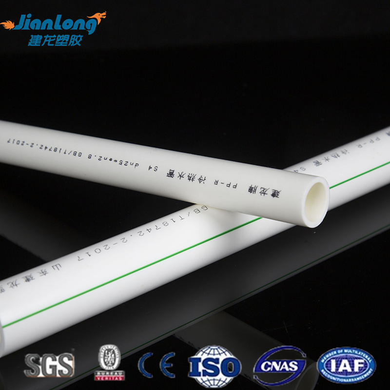 Wholesale White 20-160mm PPR Plastic Pipe Cold and Hot Water Supply PPR Pipe