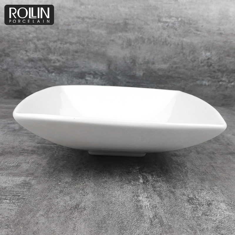 Hot Selling Porcelain Square Salad Bowl for Hotel
