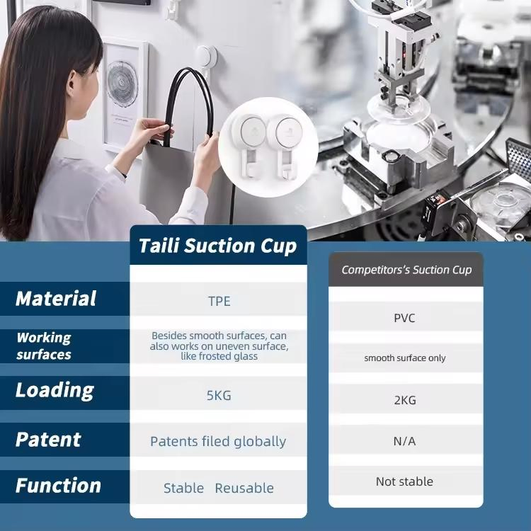 Super Vacuum Suction Plastic Hooks Strong Suction Cup for Shower Bathroom Hook&Rails Wall Hook