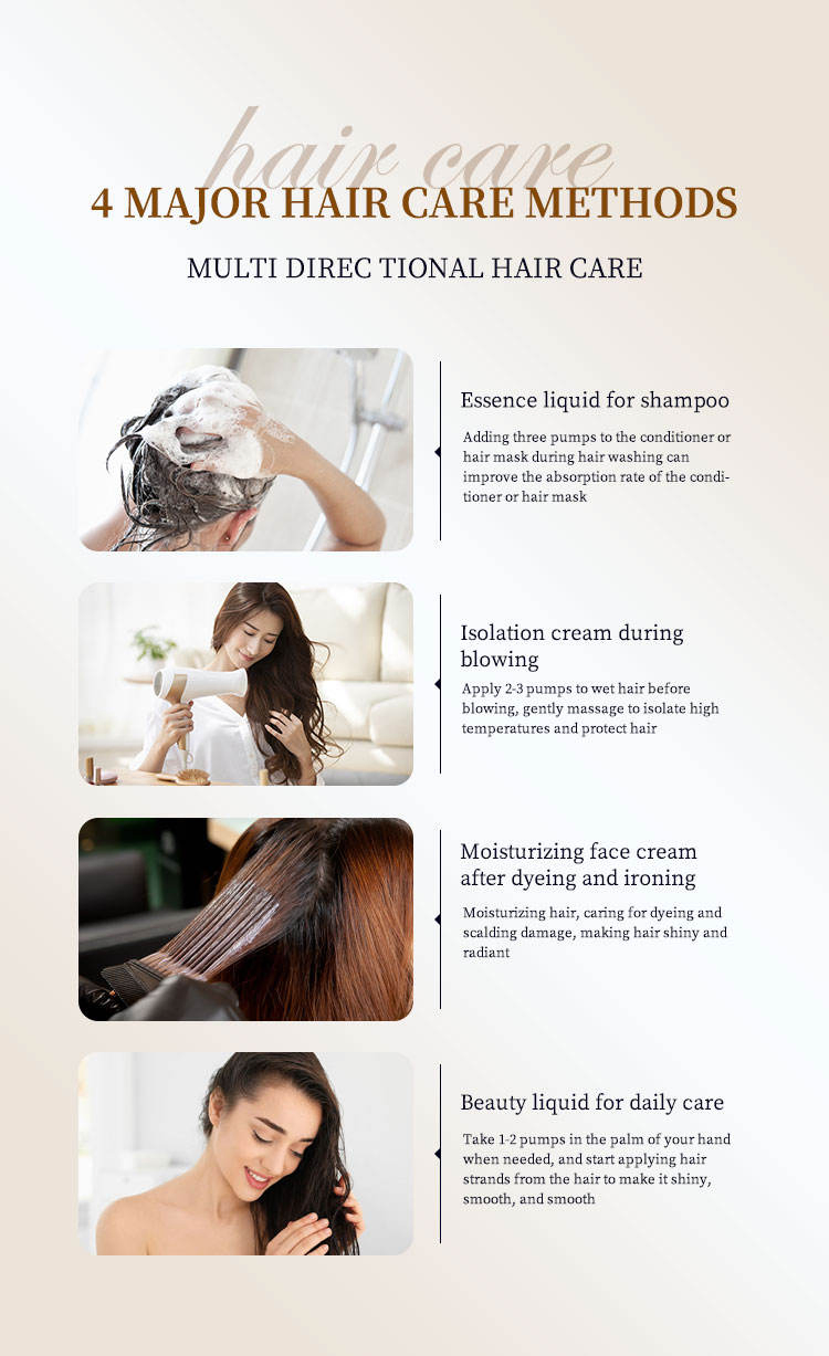 Organic Argan Oil Keratin Hair Care Set Collagen Moisturizing Cream Protein Hair Repair Herbal Care Cream Shampoo & Conditioner