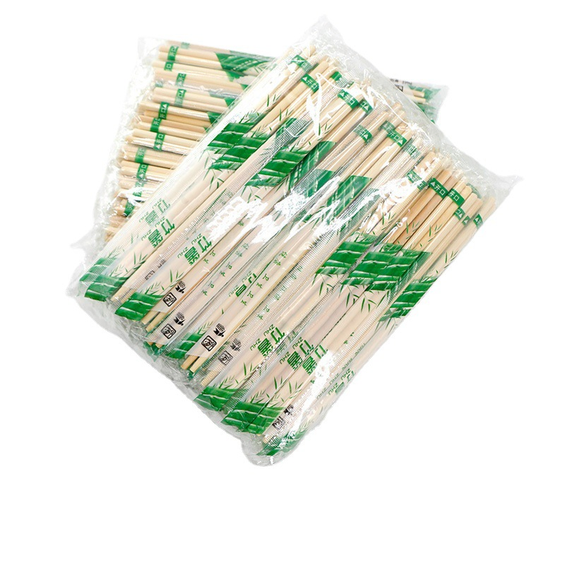 Disposable Bamboo Chopsticks Individually Wrapped for Restaurant Takeaway Hygienic Use