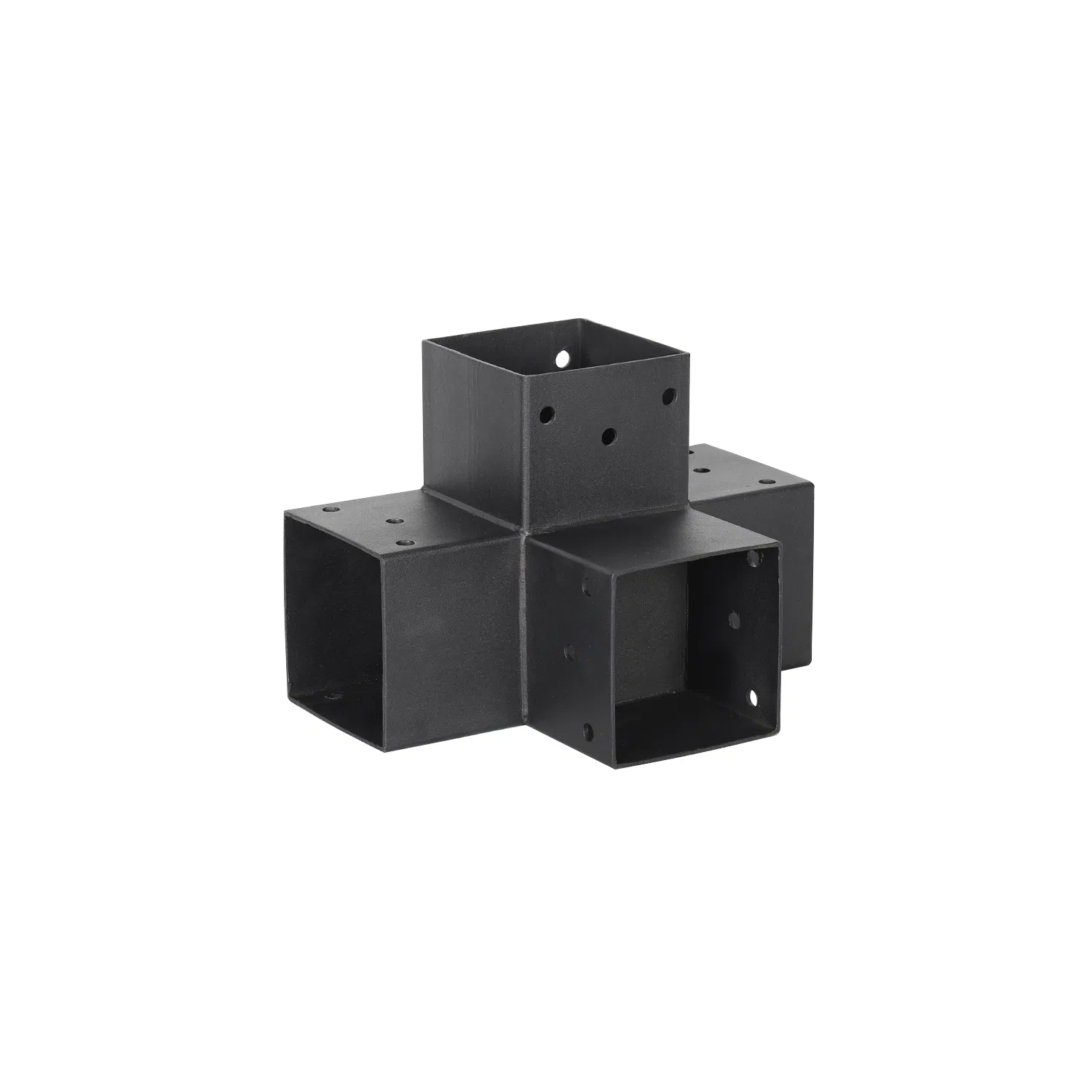 Black Wooden Connecting Pergola Brackets for Outdoor 4X4 6X6 Gazebo Frames