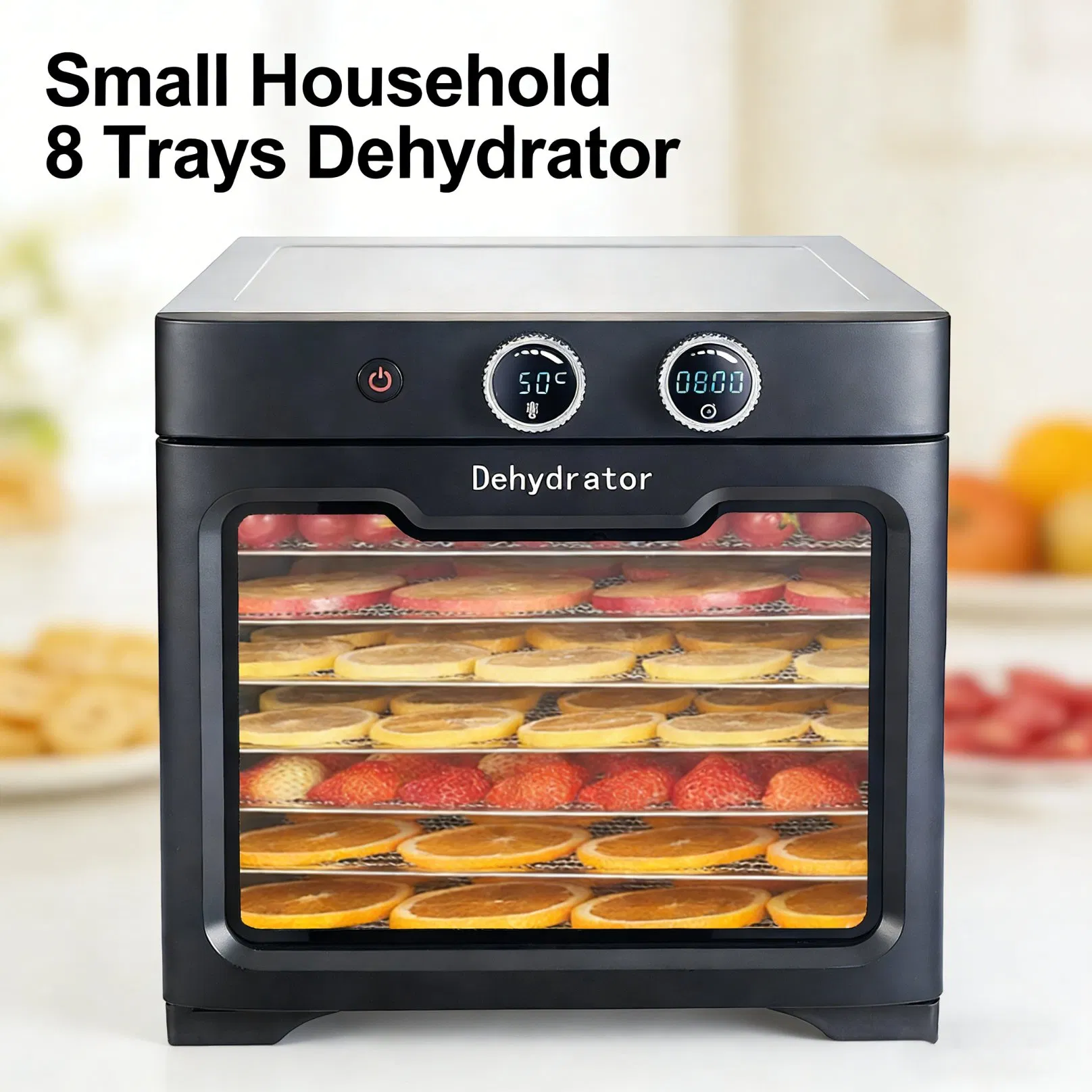 Meat Jerky Fruit Dehydrator 8 Trays Intelligent Food Dehydrator