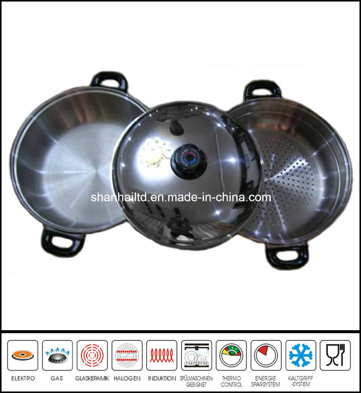 Пароварка из нержавеющей стали, 2 уровня