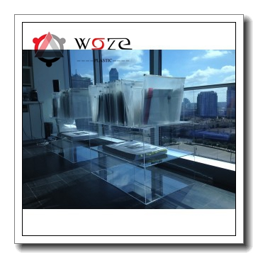 Crystal Display Stand Polycarbonate Sheets Furniture Design Building Materials