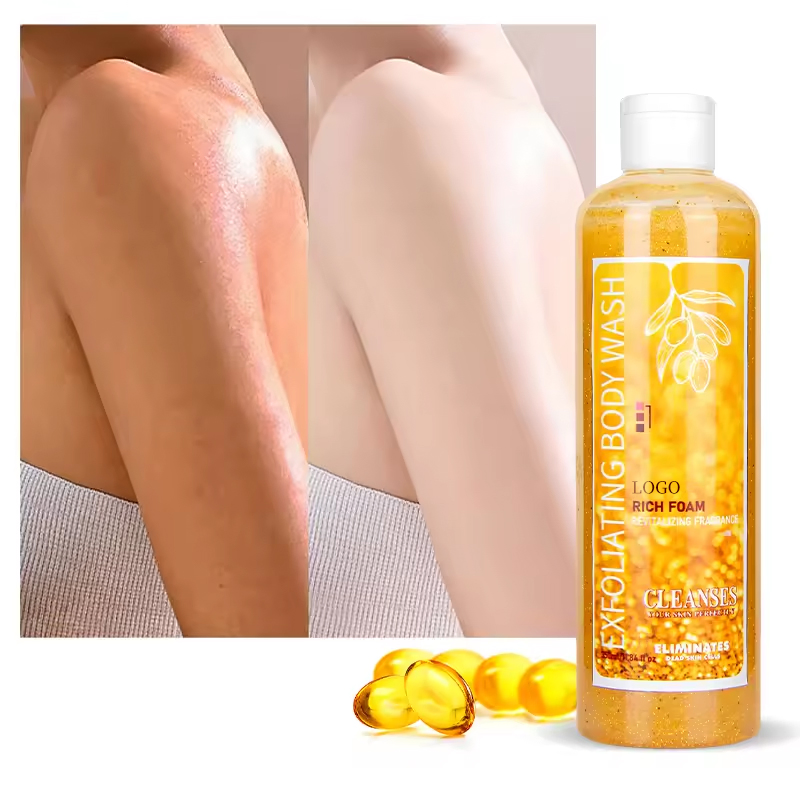 Ditong Oemodm Skin Moisturizing Exfoliator Thick Full Biotin Collagen 24K Gold Bath Shower Gel