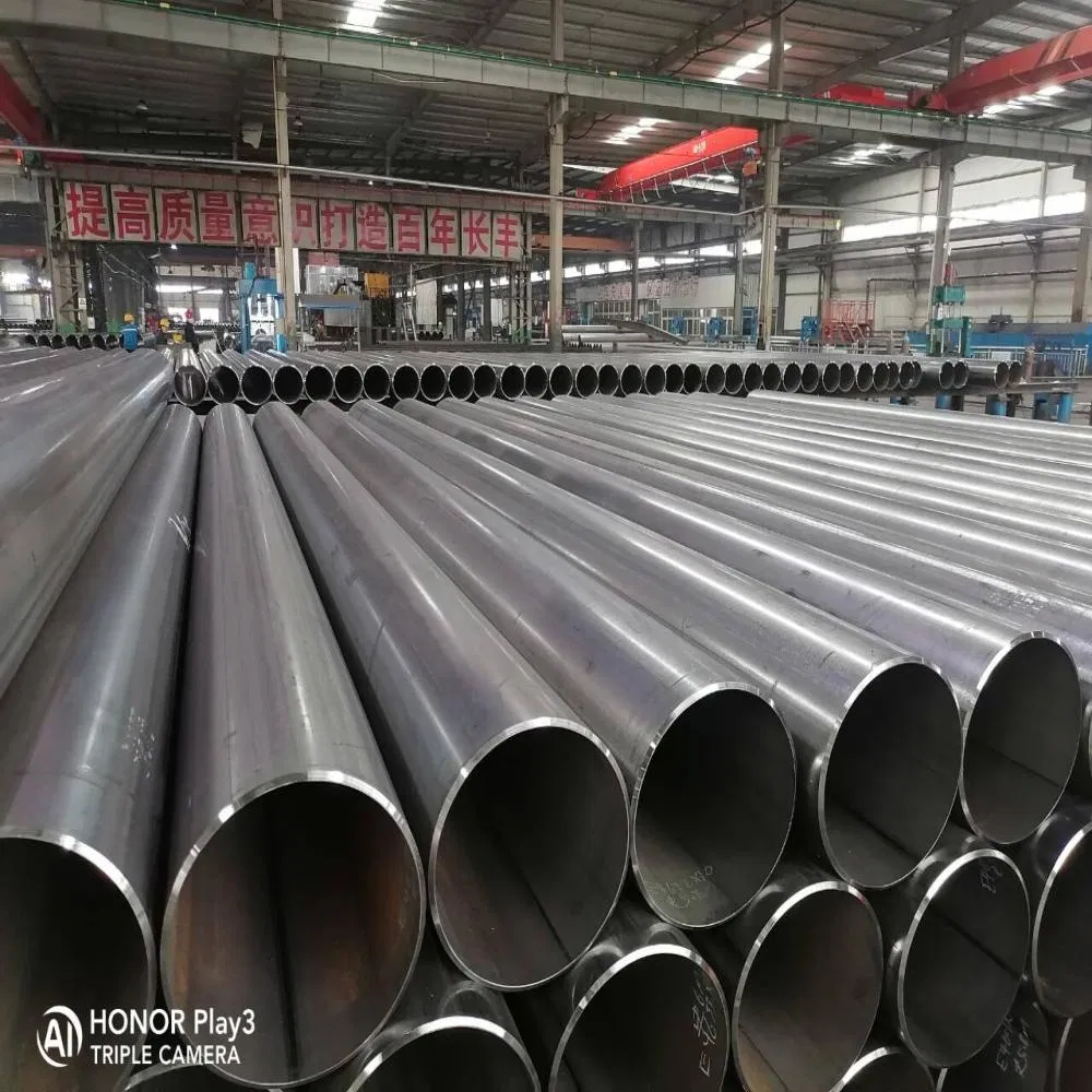 S355jr ERW Steel Pipe for Structural Support with 0.5-60mm Wall Thickness