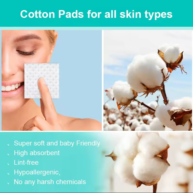 Domestic Facial Hygiene Cotton Skincare Pad Diamond Patterned Cotton