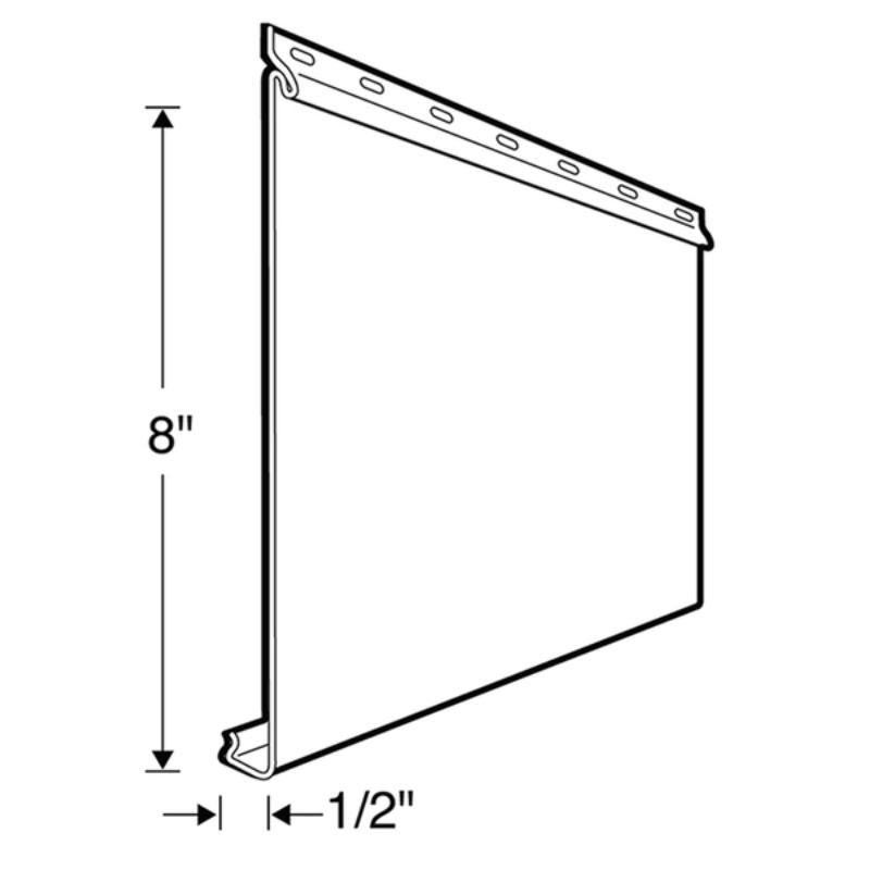 8inch Simple Shape Aluminum Siding Wall Panel for Canada