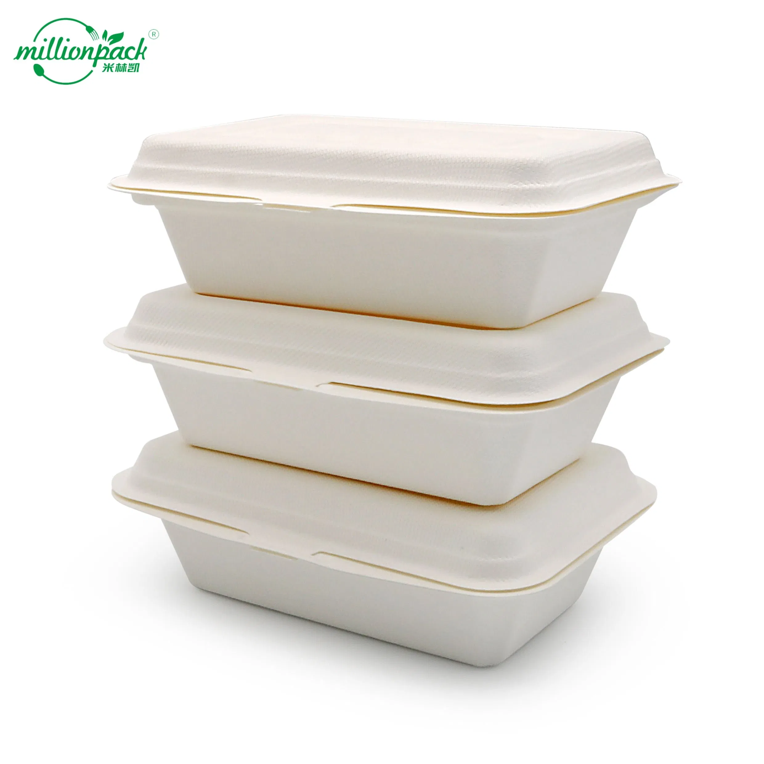 Microwave-Safe Sugarcane Container for Meal Prep with Ventilation Holes