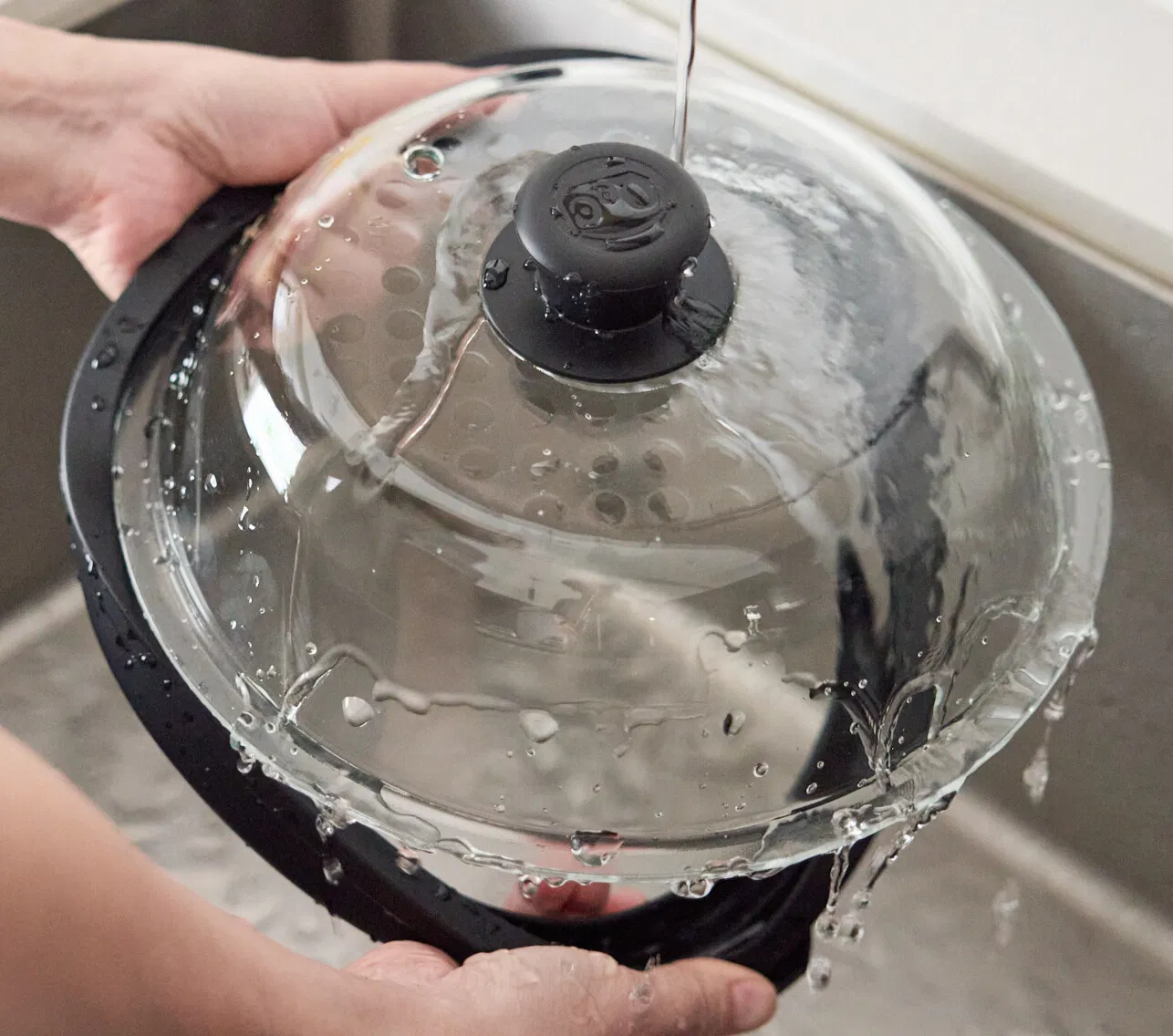Microwave Kitchenware Splatter Glass Lid to to Keep Food Clean and Tidy