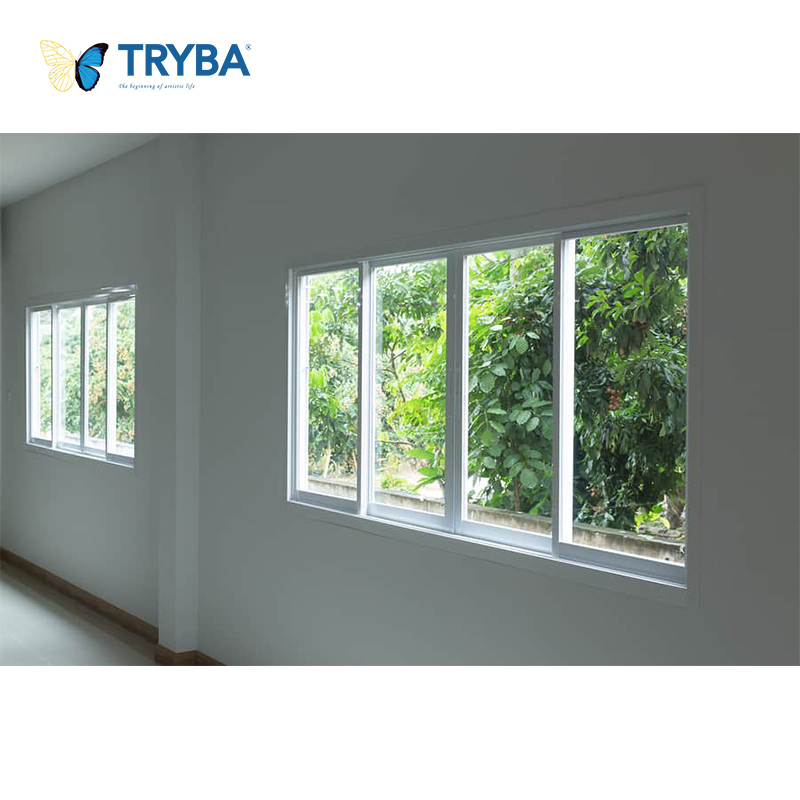 Aluminum Sliding Windows Thermal Break Glass Double Glazed Glass Sliding Door