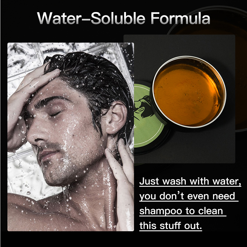 Natural Fluffy Shape Hair Style Lasting Non-Greasy Men's Hair Wax Cream