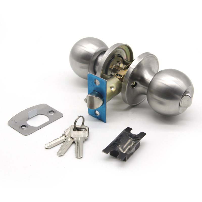 American UL Cerraduara De Embutir Para La Puerta Stainless Steel Cylindrical Tubular Handle Knob Door Lock