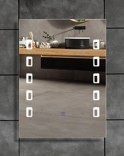 CE Approved Wall Mounted Rectangle Bathroom Decorative Mirror