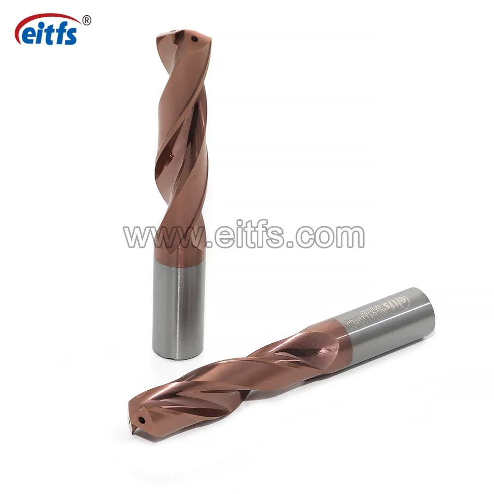 Solid Carbide Inner Coolant Twist Drill Bit Cutter 3D Drilling Tool