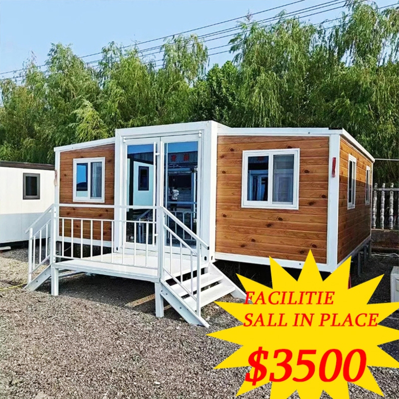 Hotel/Office/Apartment Innovative Expandable Prefab Homes 3 Rooms USA Vessel House Slide out Container Cabins Emergency House for Portable Living