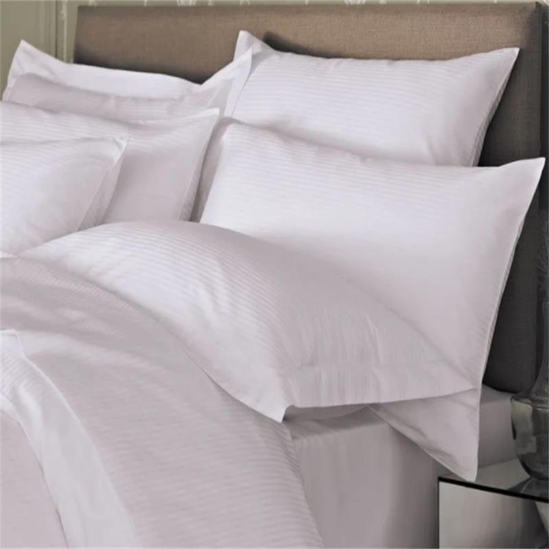White 50/50 Polycotton Plain Satin Duvet Cover