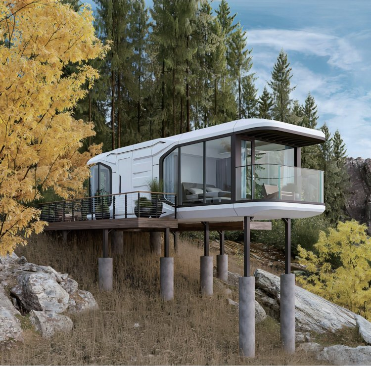 Prefab House Space Capsule Container Home Tiny Luxury Capsule House