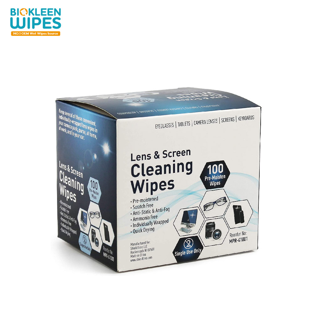 Custom Electronics Cleaning Lens Cleaning Mobile Phone Screen Wet Wipes Portable Wet Wipes