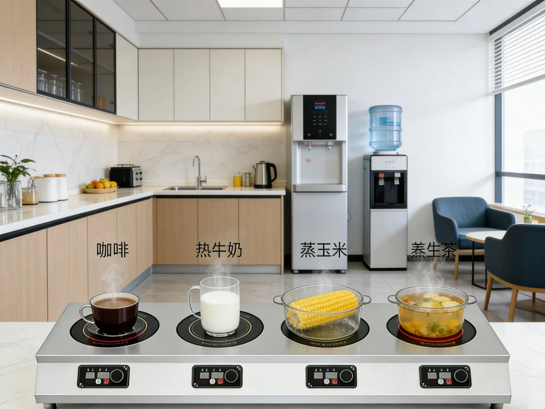 3kw Desktop Heating Touch Electromagnetic Cooking Stove, Dimensions