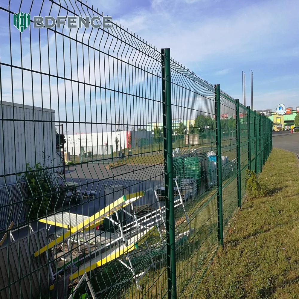 Ecofriendly Fence Solutions PVC Coated 3D Curved Welded Wire Mesh Fence