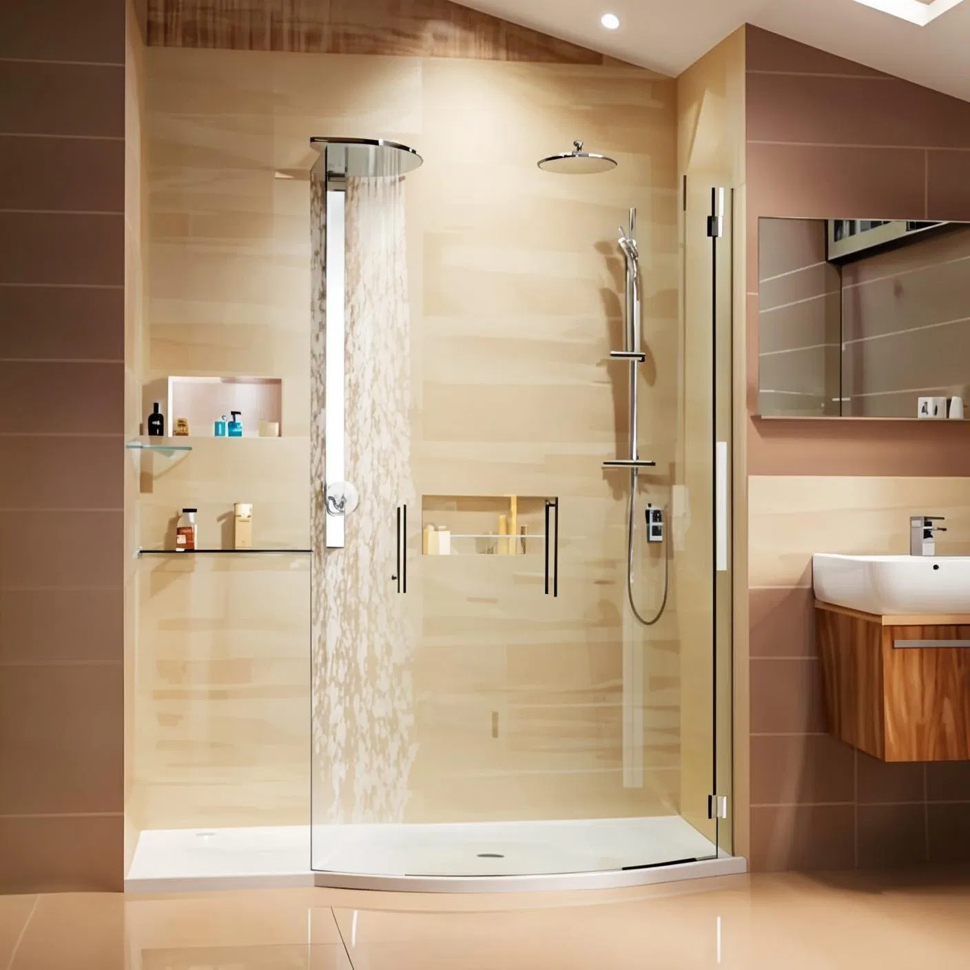 8mm Thick Tempered Safety Glass for Shower Door