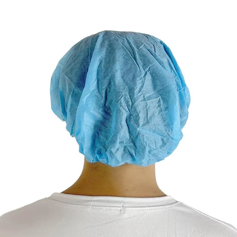 Disposable Bouffant Cap Non-Woven Mob Caps Breathable Anti Dust Hair Net Cap with Elastic for Labs, Industry, Food Service