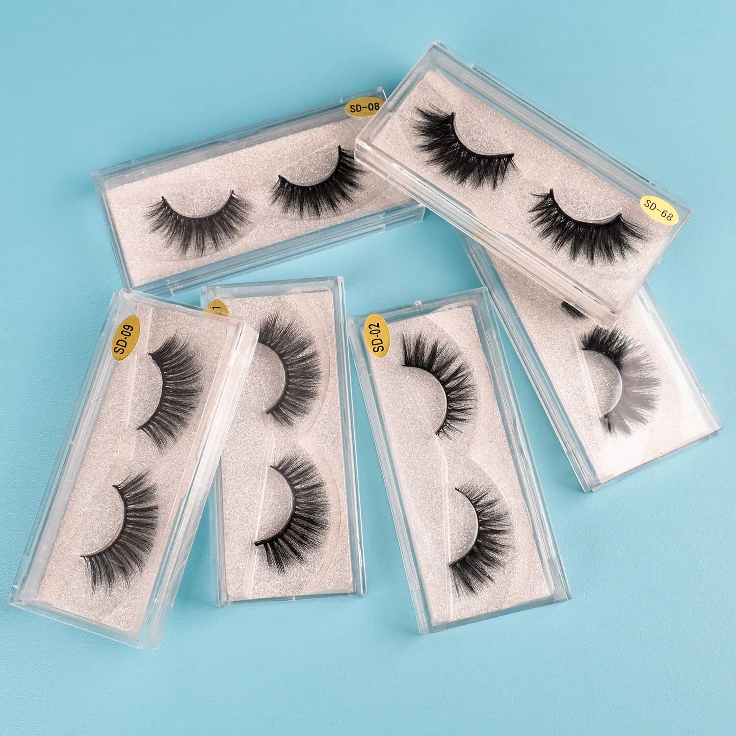 Hot Selling Private Label 3D Wispy Eyelash Fake Mink Eyelashes Supplier