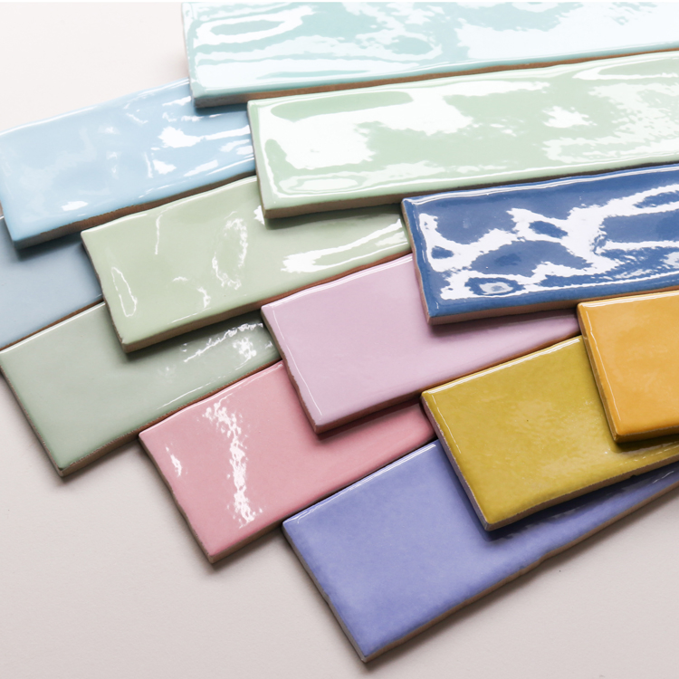 Cheap Bathroom Wall Tile Backsplash Ceramic Subway Tiles in Dark Blue Color