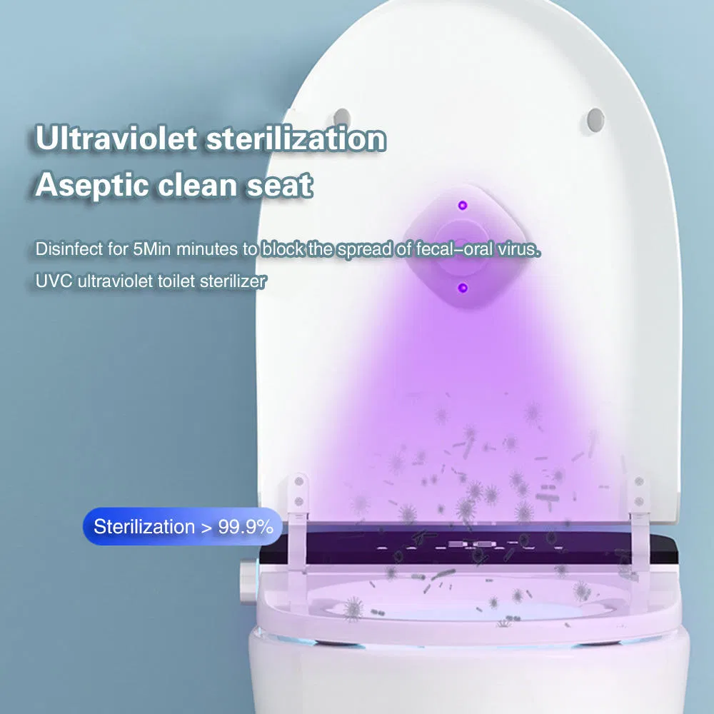 Household Smart Toilet Disinfection Mini Blue Liqht Disinfection Lamp Ultraviolet Liqht 5V Withe 2.5W