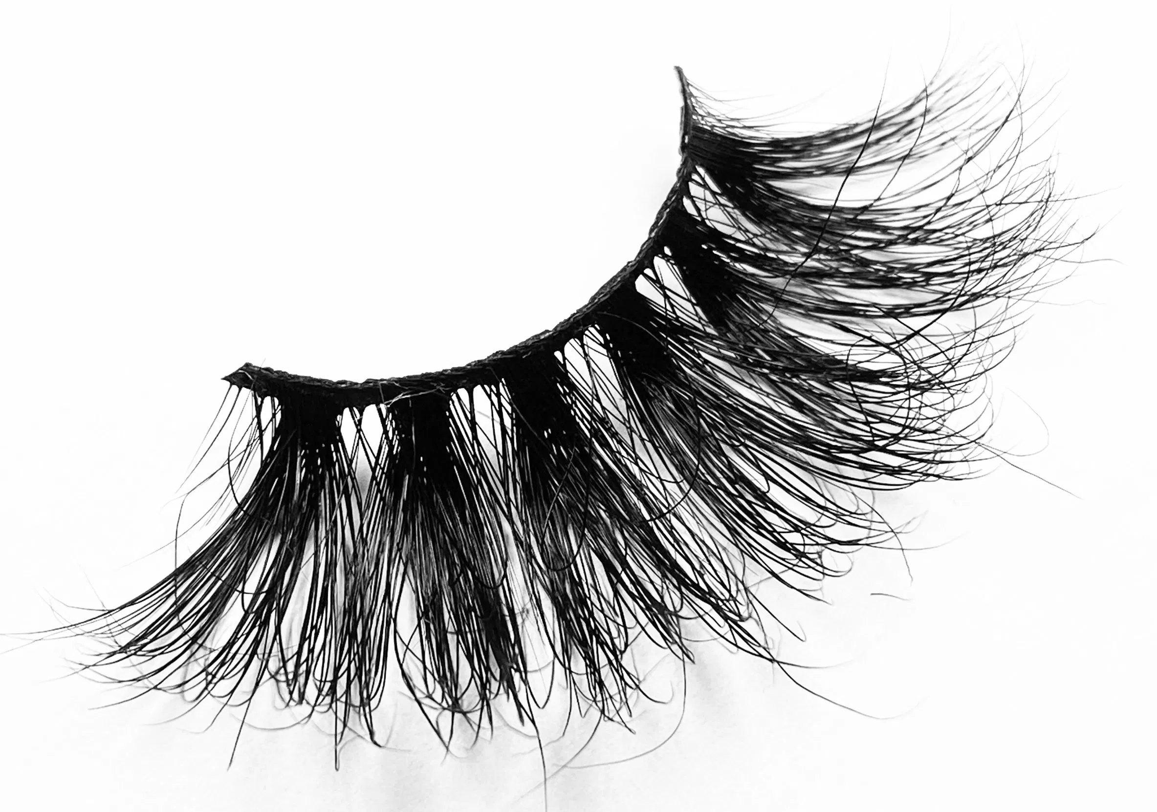 Klp43 Custom 25mm Eyelashes Lashes Lshes Packaging Box Free Label Print Your Own Logo for Transparent Plastic