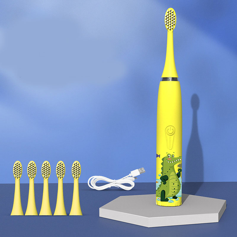 Wholesale Cute Cartoonelectric Tooth Brush Rechargeable Waterproof Kids Electric Toothbrush