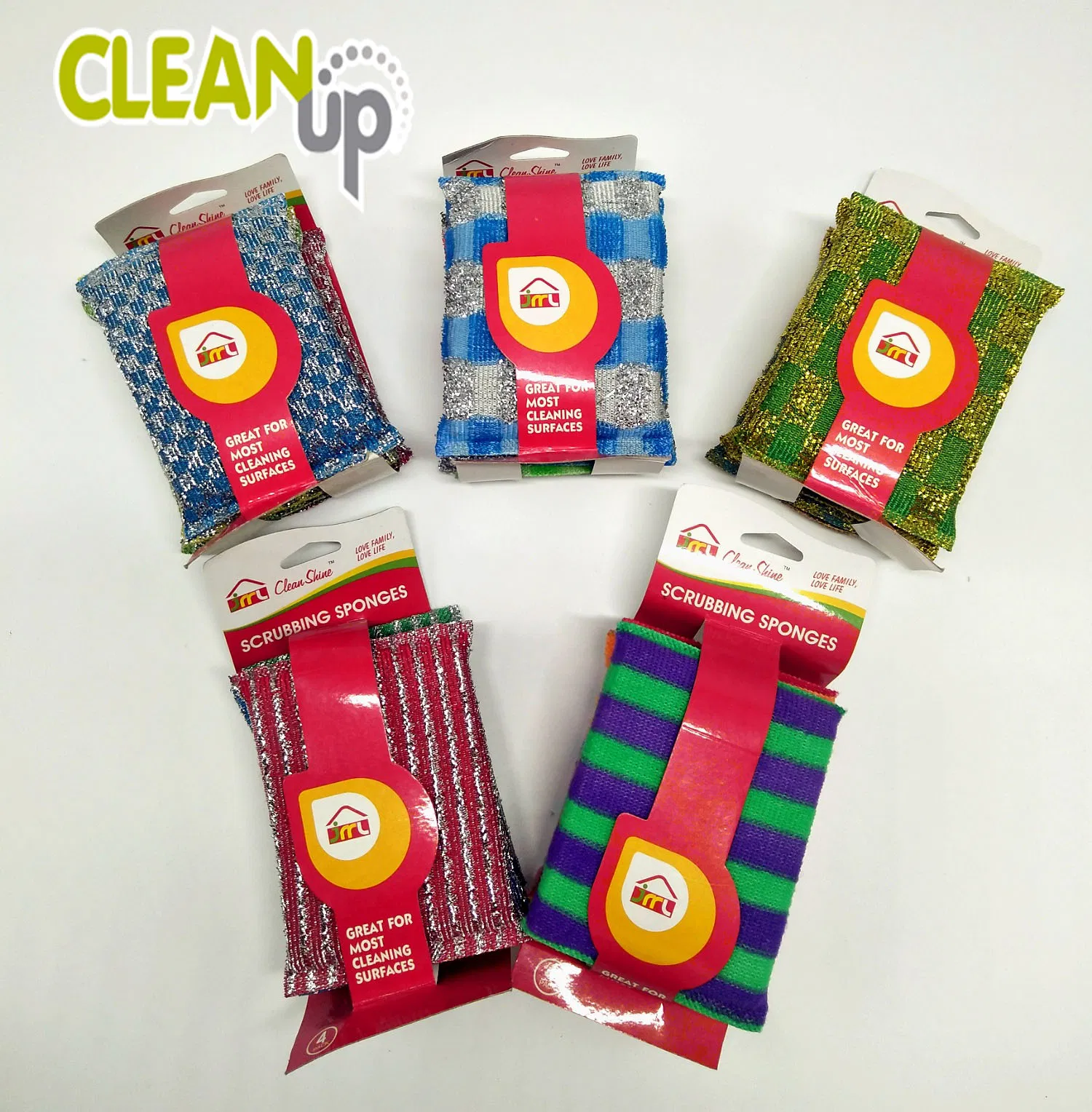 Hot Sell Kitchen Cleaning Scrubber Sponge Foam Scourer