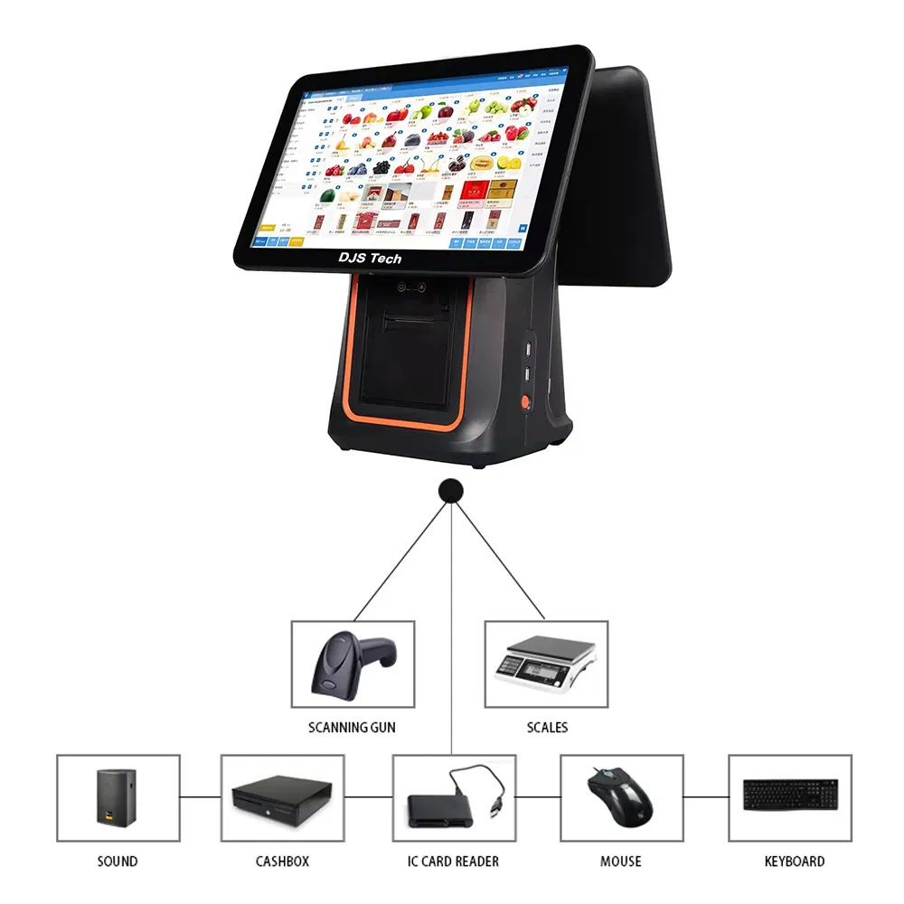 Factory Customized POS PC Terminal Cash Register15.6" Exclusive POS Machine Android Touch POS System