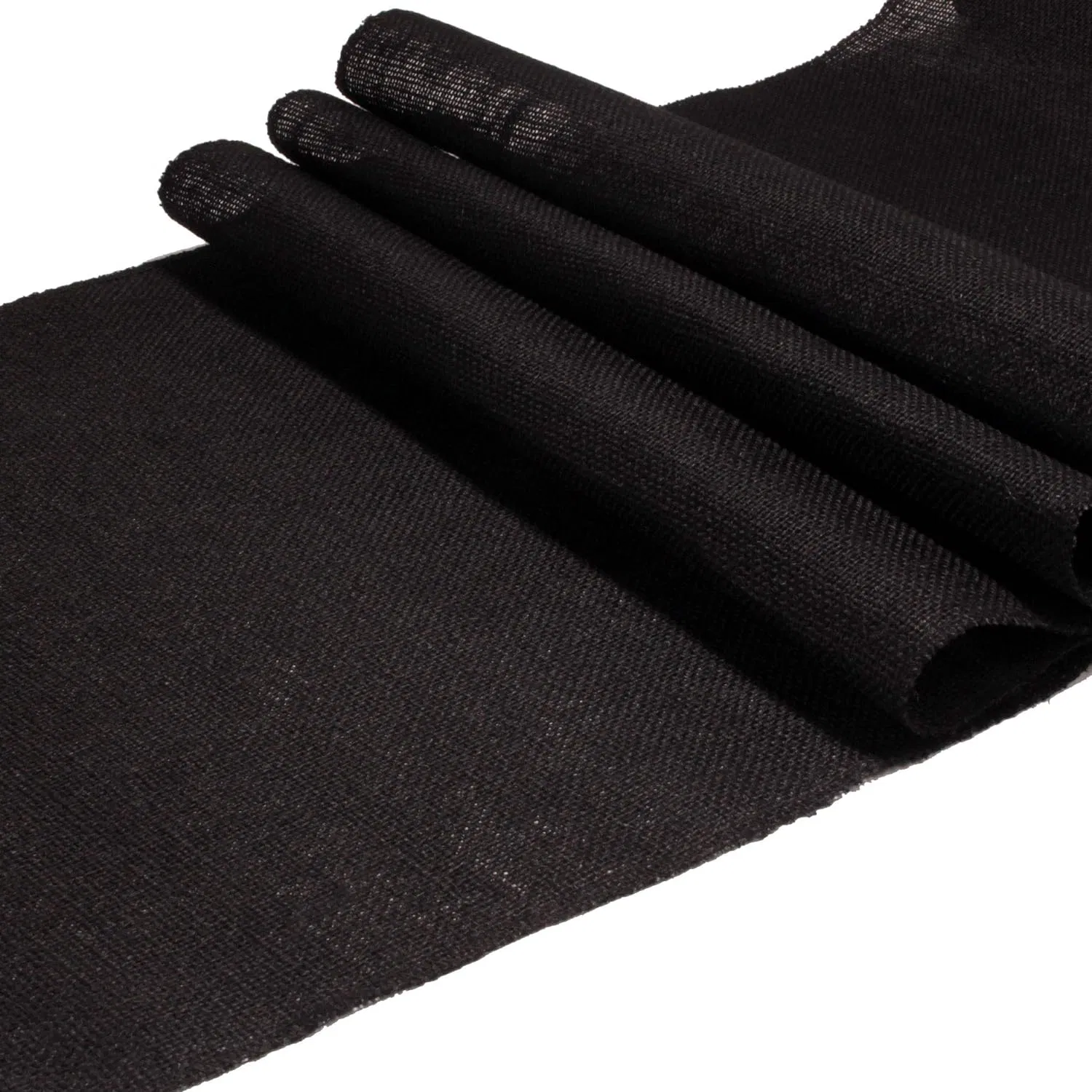 Black Home Decor Jute Table Runner