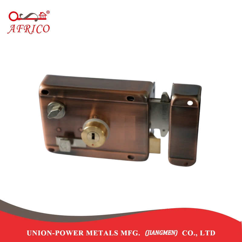 Fechadura Lock Night Latch Lock Rim Security Lock with Computer Keys
