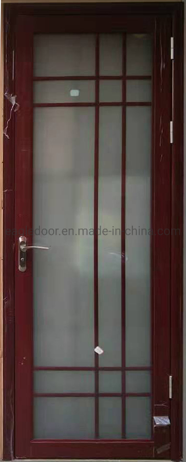 Home Use Waterproof Aluminum Frame Glass Swing Door Customized (EA-2102)