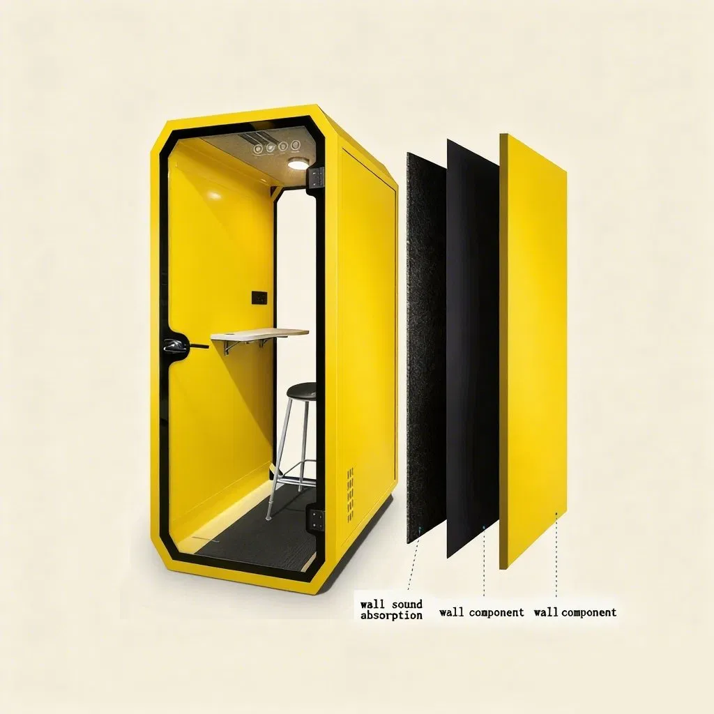 Soundproof Booth Modular Portable Modular Office Phone Pod Office Booth