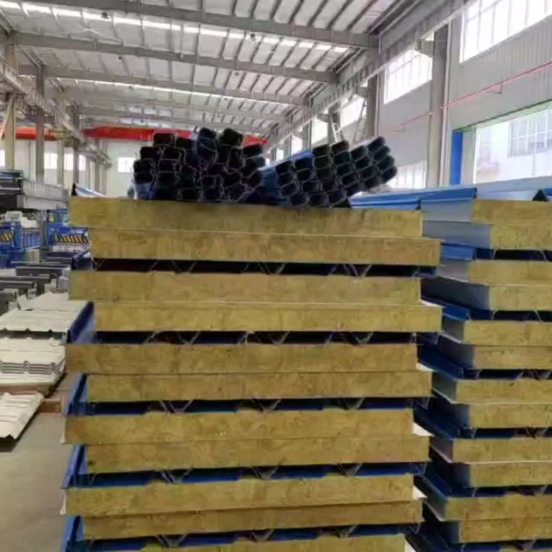 Rock Wool/EPS/PU/ PIR/Polyurethane Sandwich Panels/ Factory Construction Site