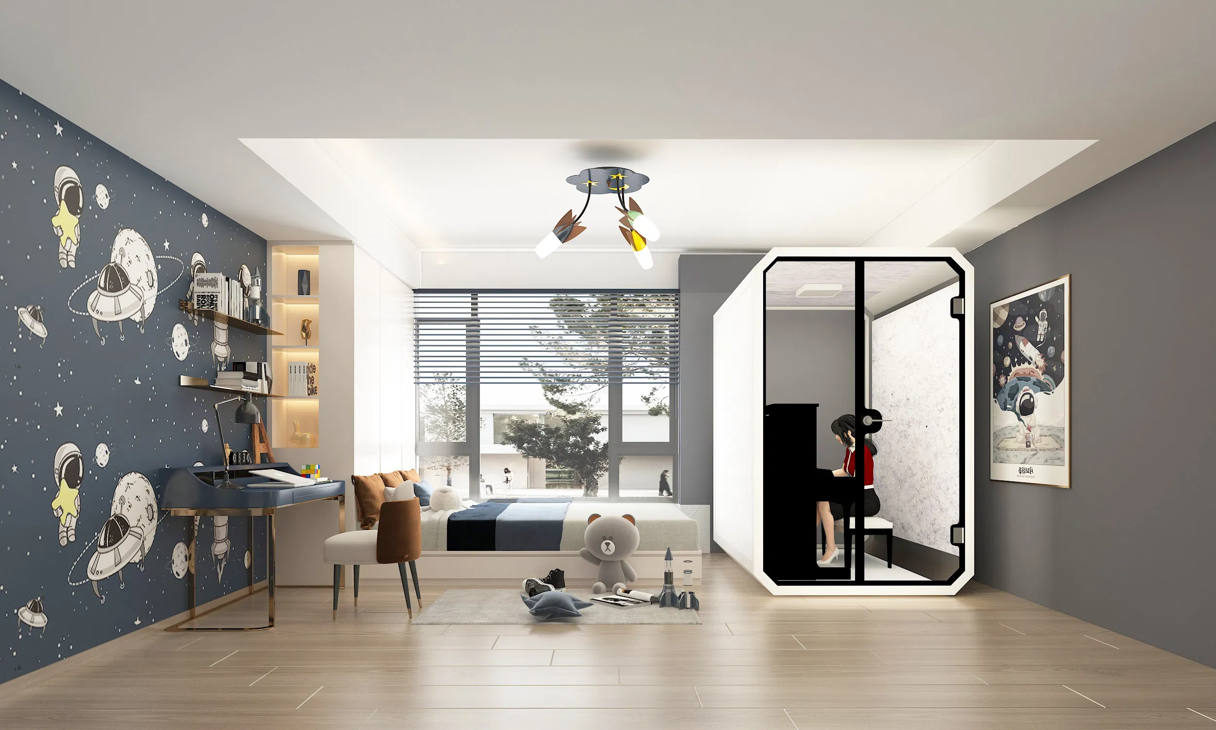 Removable Silent Warehouse Soundproof Booth Studio Room Call Pod with Ventilation System