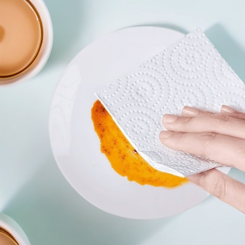 Wholesale Embossed Roll Double-Layer Kitchen Paper, Native Wood Pulp Kitchen Towel Paper