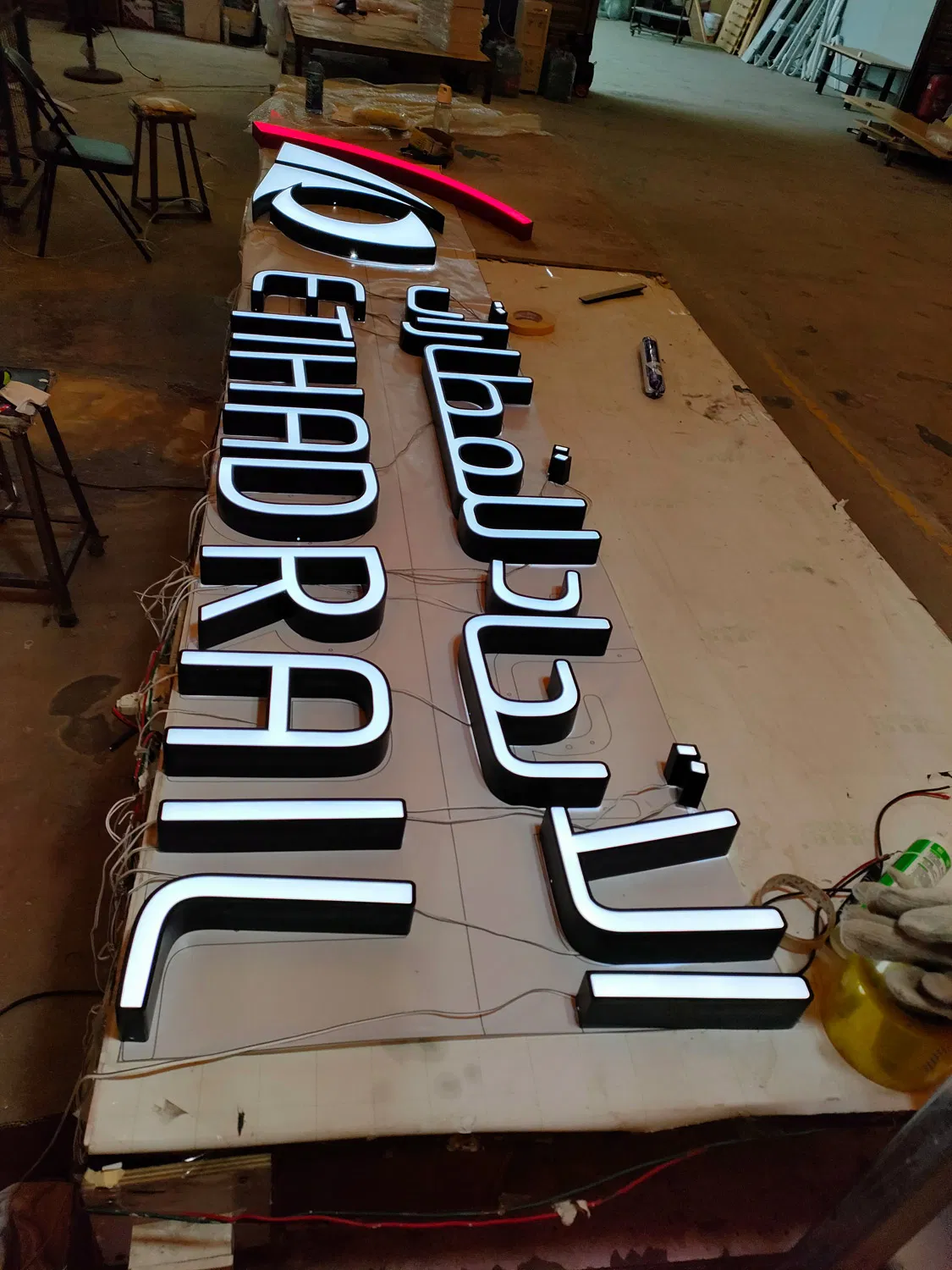 Aluminum Channel Letter Sign Manufacturers out Door Shop Signage Name