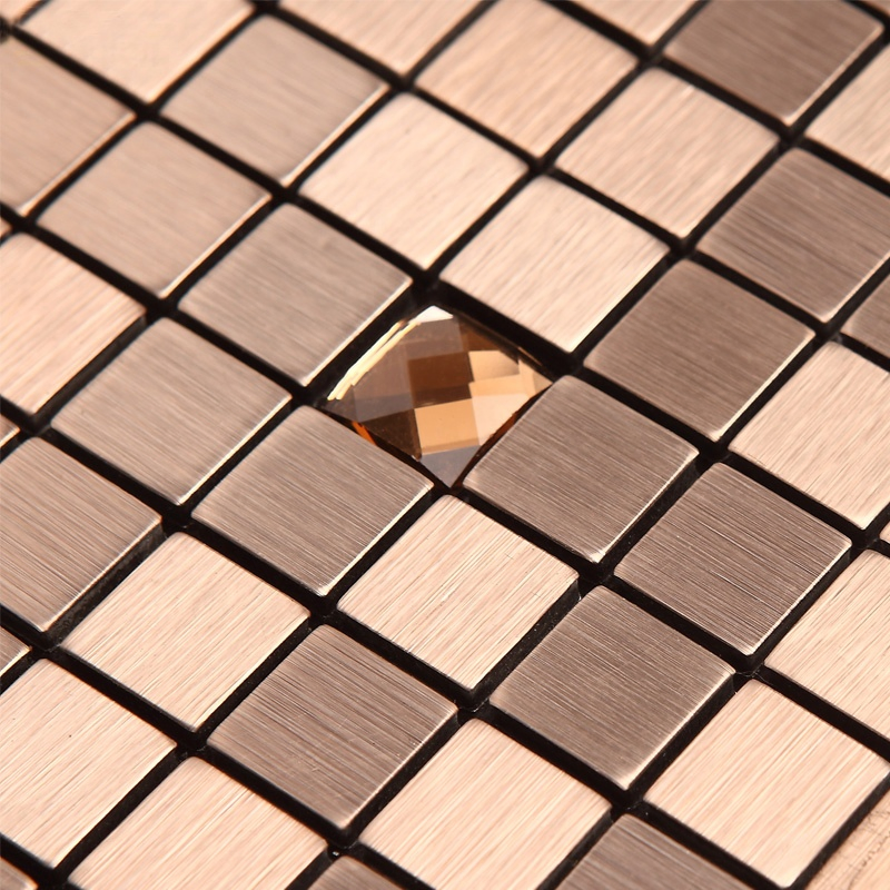 Metal Mosaic Wall Background Aluminum Composite Mosaic